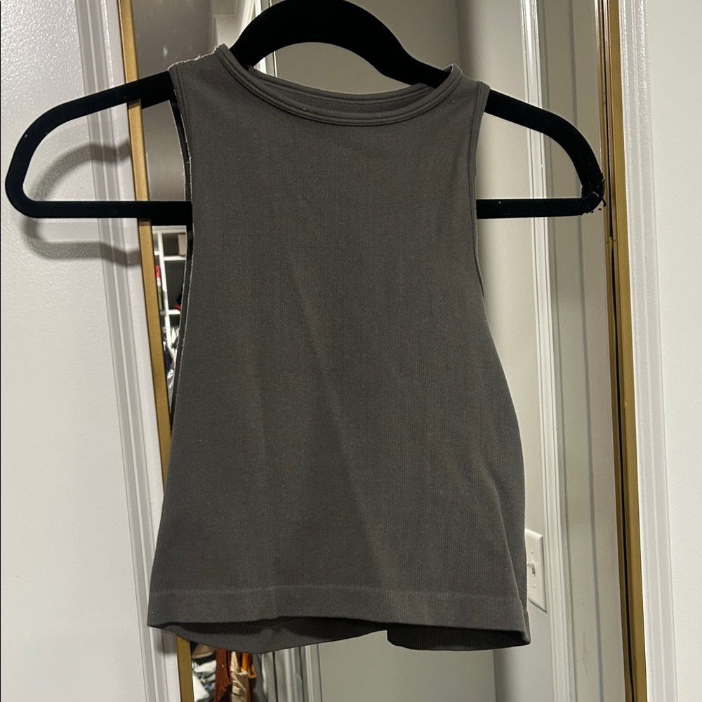 Free People Charcoal Tank Top